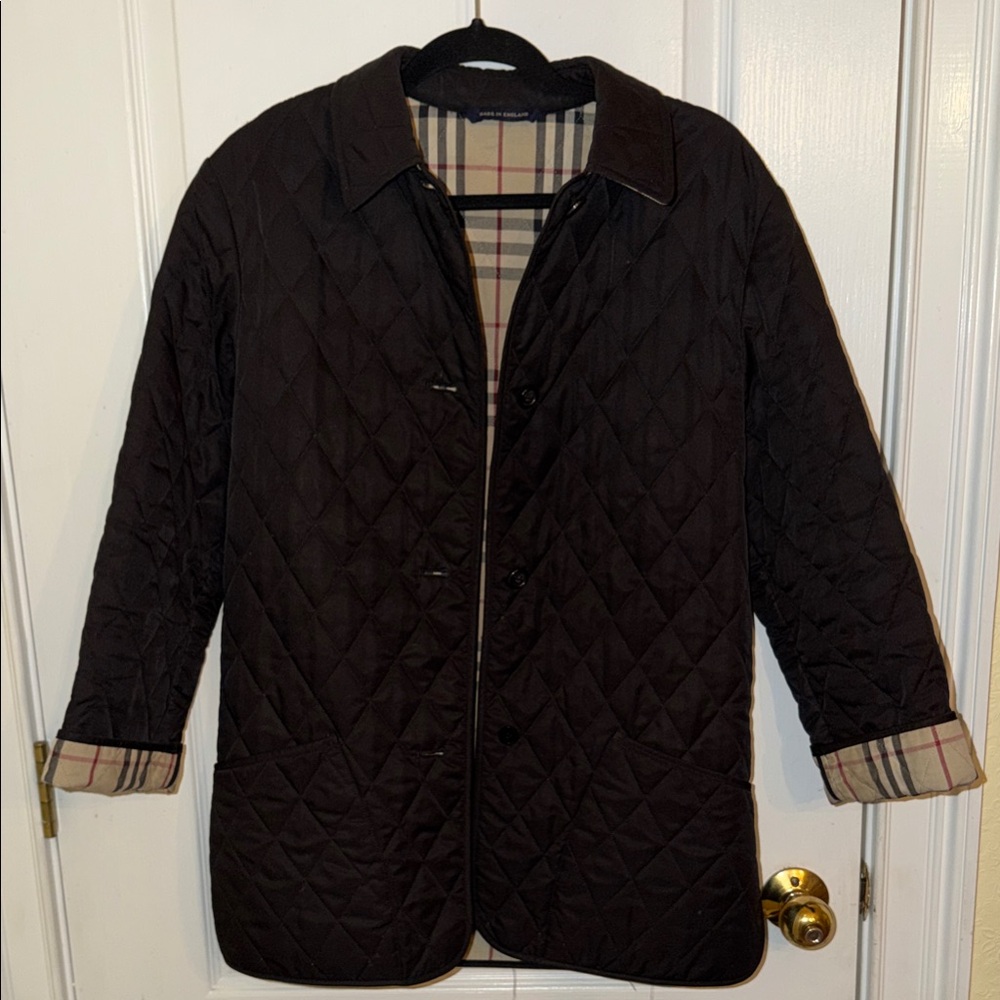 Burberry Black Quilted Utility Jacket